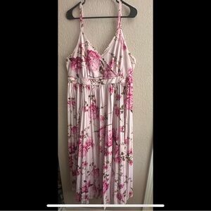 Floral Pink Maxi Dress